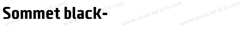 Sommet black字体转换